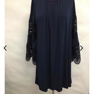 Michael Kors boho navy blue dress NWT 2x